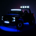 Ford F450 Custom Edition 24V Kids Ride-On Car Truck with R/C Parental Remote | Blue