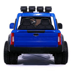 Ford F450 Custom Edition 24V Kids Ride-On Car Truck with R/C Parental Remote | Blue