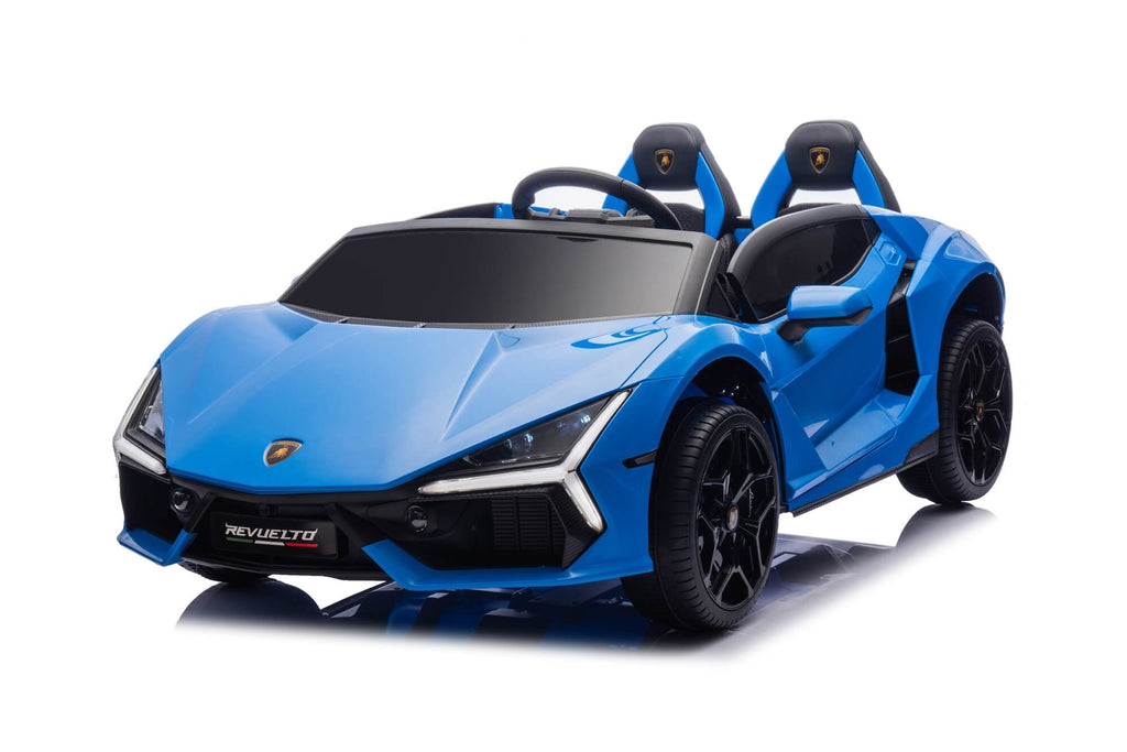 24V / 9 MPH Lamborghini Revuelto Two-Seater Kids Ride On Car – Blue