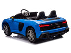 24V Audi R8 Spyder 2 Seater Ride on Car for Kids - Blue