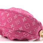 Monogram Denim Pochette Valley Fuchsia