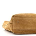 Suede Calfskin Small Marcie Hobo Bag Gold Khaki