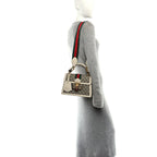 GG Supreme Monogram Small Queen Margaret Top Handle Bag White