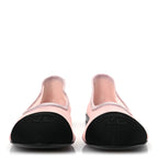 Mesh Grosgrain CC Ballerina Flats 39.5 Pink Black 39.5 Pink Black