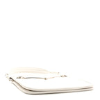 Calfskin Horsebit Slim Shoulder Bag White