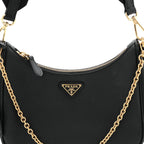 Saffiano Lux Re-Edition 2005 Shoulder Bag Black