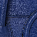 Drummed Calfskin Mini Luggage Indigo