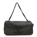 Lambskin Studded CC East West Flap Grey