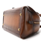 Vitello Old Medium Bowling Bag Cognac