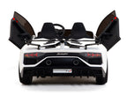24V Lamborghini SVJ Ride On DRIFT Car with Remote Control - White