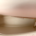 Calfskin Cannage Small Caro Bag Ivory