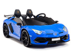 24V Lamborghini SVJ Ride On DRIFT Car with Remote Control - Blue