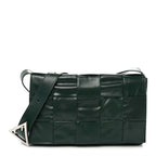Paper Calfskin Maxi Intreccio Small Cassette Crossbody Bag Raintree