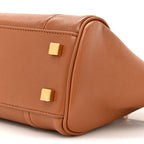 Supple Shiny Lambskin Little New Luggage Soft Tan