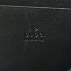 Calfskin Matelasse GG Marmont Chain Wallet Black