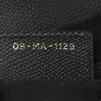 Grained Calfskin Saddle Bag Black