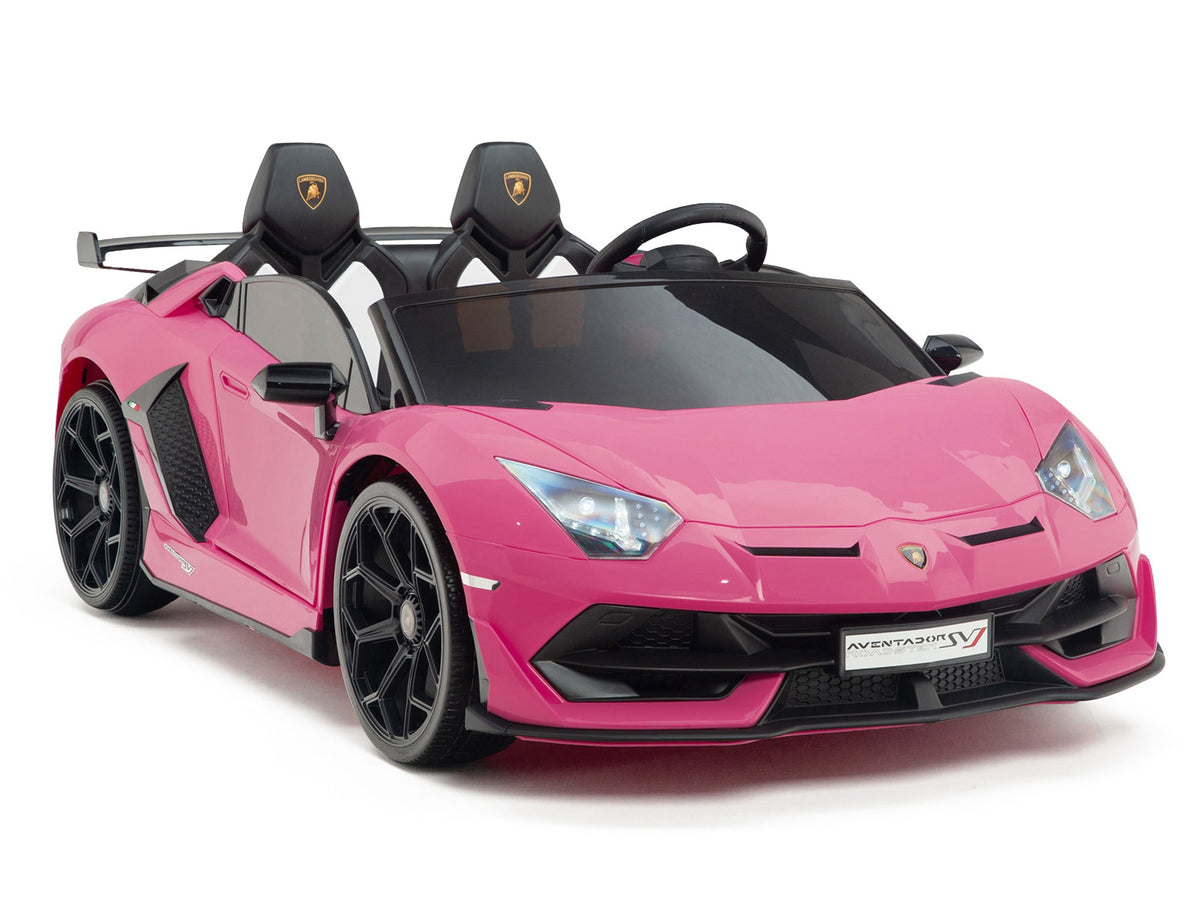 24V Lamborghini SVJ Ride On DRIFT Car with Remote Control - Pink