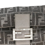 Metallic Lurex Zucca Vitello Baguette Argento