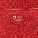 Grained Calfskin Classique 16 Top Handle Bag Red