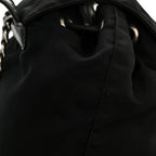Tessuto Nylon Vela Chain Backpack Black