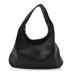 Grained Calfskin Medium Everyday Shoulder Bag Bottle Green