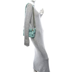 Aged Calfskin Quilted Small Gabrielle Hobo Green