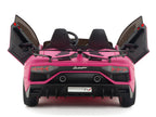 24V Lamborghini SVJ Ride On DRIFT Car with Remote Control - Pink