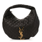 Lambskin Quilted Maxi Icare Shopping Hobo Light Musk