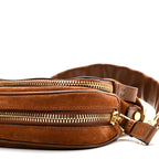 Suede Calfskin Mini Jennifer Crossbody Caramel