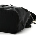 Tessuto Nylon Vela Chain Backpack Black