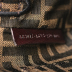 Fabric Jacquard FF 1974 Mini Baguette Tobacco Moro Black