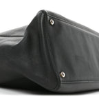 Calfskin Cerf Executive Shopper Tote Black