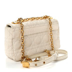 Calfskin Cannage Small Caro Bag Ivory