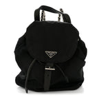 Tessuto Nylon Vela Chain Backpack Black
