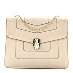 Calfskin Serpenti Forever Crossbody Bag White Agate