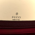 GG Supreme Monogram Ancora Calfskin Vanity Cosmetic Case Beige Ebony Rosso
