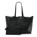 Calfskin Large Shopping Tote Black