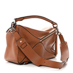 Calfskin Medium Puzzle Bag Tan
