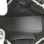 Metallic Caviar Quilted Mini Chanel 25 Handbag Anthracite