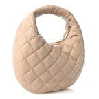 Lambskin Quilted Icarino Bag Dark Beige
