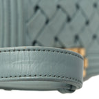Lambskin Woven Mini Chateau Boy Flap Light Blue