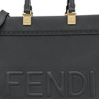 Vitello Cher Logo Debossed Medium Fendi Sunshine Shopper Tote Real Tempesta