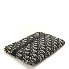 Oblique Pouch Clutch Blue