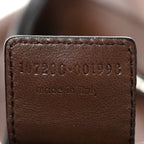 Calfskin Wood Embellished Mombasa Hobo Brown