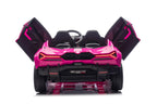 24V / 9 MPH Lamborghini Revuelto Two-Seater Kids Ride On Car – Pink