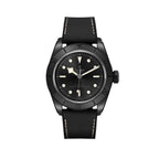 Black Bay Ceramic 41mm - Black on Hybrid Leather/Rubber Strap w/ Extra Fabric Strap