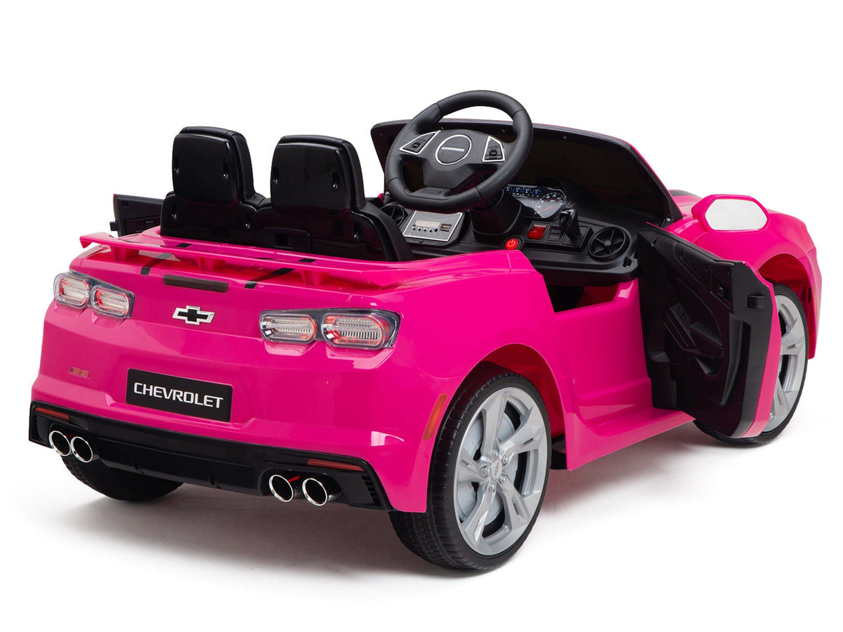 12V Chevrolet Camaro 2SS Kids Ride On Car with Remote Control - Pink