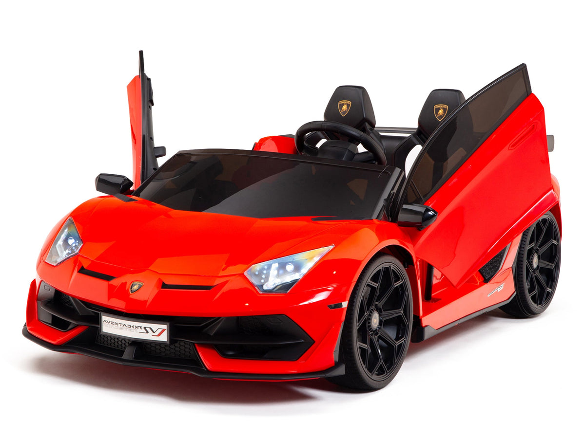24V Lamborghini SVJ Ride On DRIFT Car with Remote Control - Red