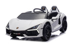 24V / 9 MPH Lamborghini Revuelto Two-Seater Kids Ride On Car – White