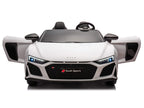 24V Audi R8 Spyder 2 Seater Ride on Car for Kids - White